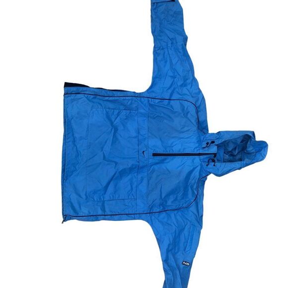 VINTAGE nike jacket windbreaker medium blue BIG SWOOWSH - Picture 5 of 11